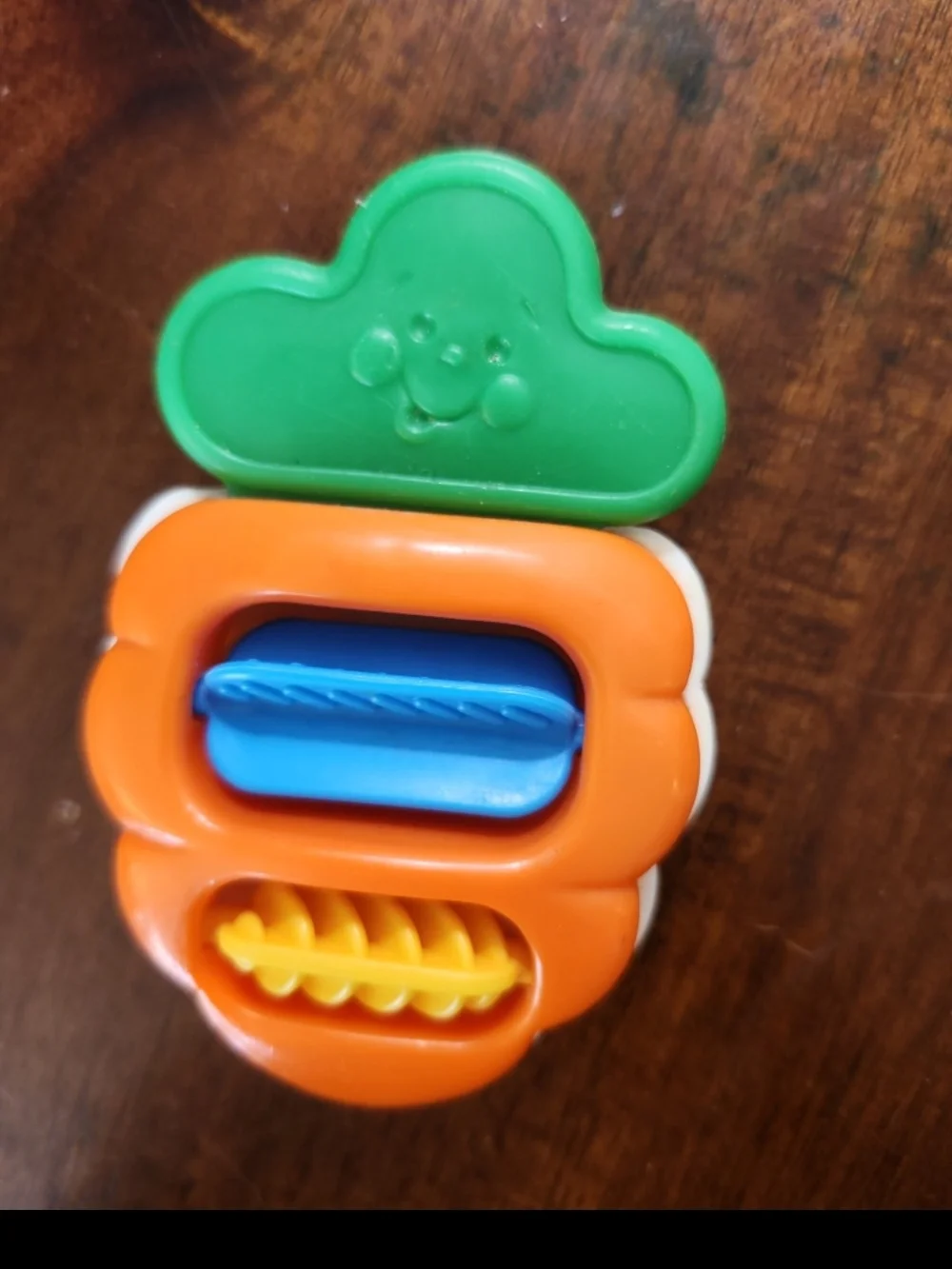 vintage 1995 Fisher-Price Refrigerator Activity Magnet carrot colorful smiley